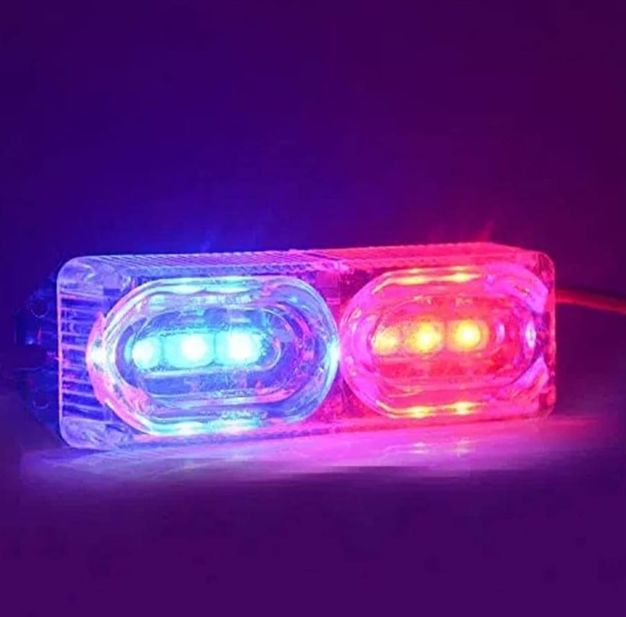 12V Red Bule Flash Police Light(pack of 1)